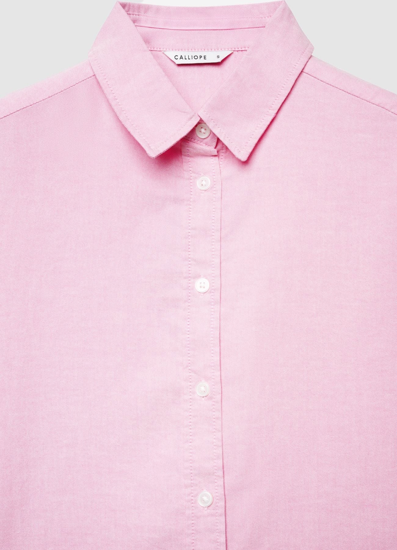 Camicia a tinta unita con colletto classico - Image 4