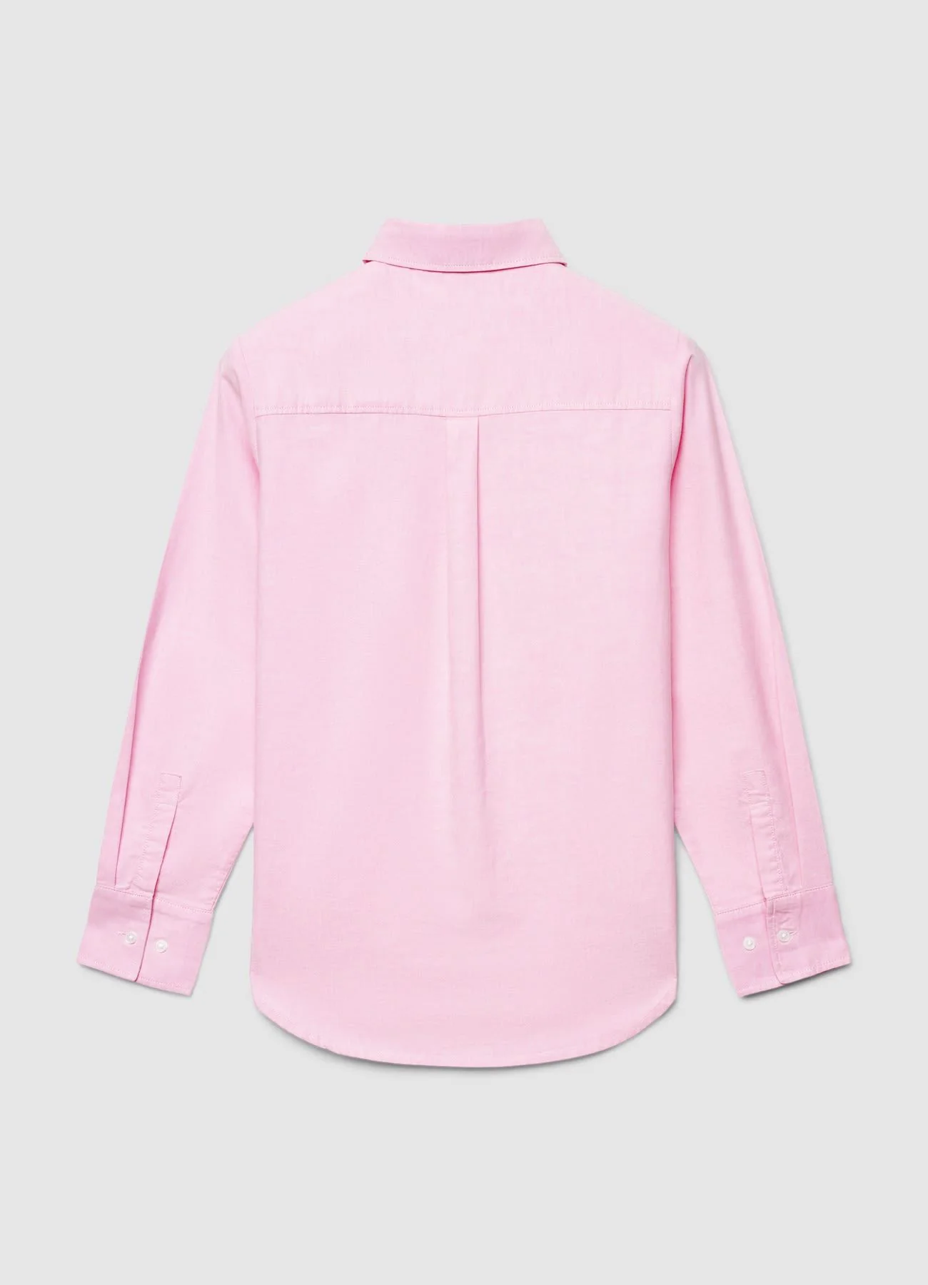 Camicia a tinta unita con colletto classico - Image 5