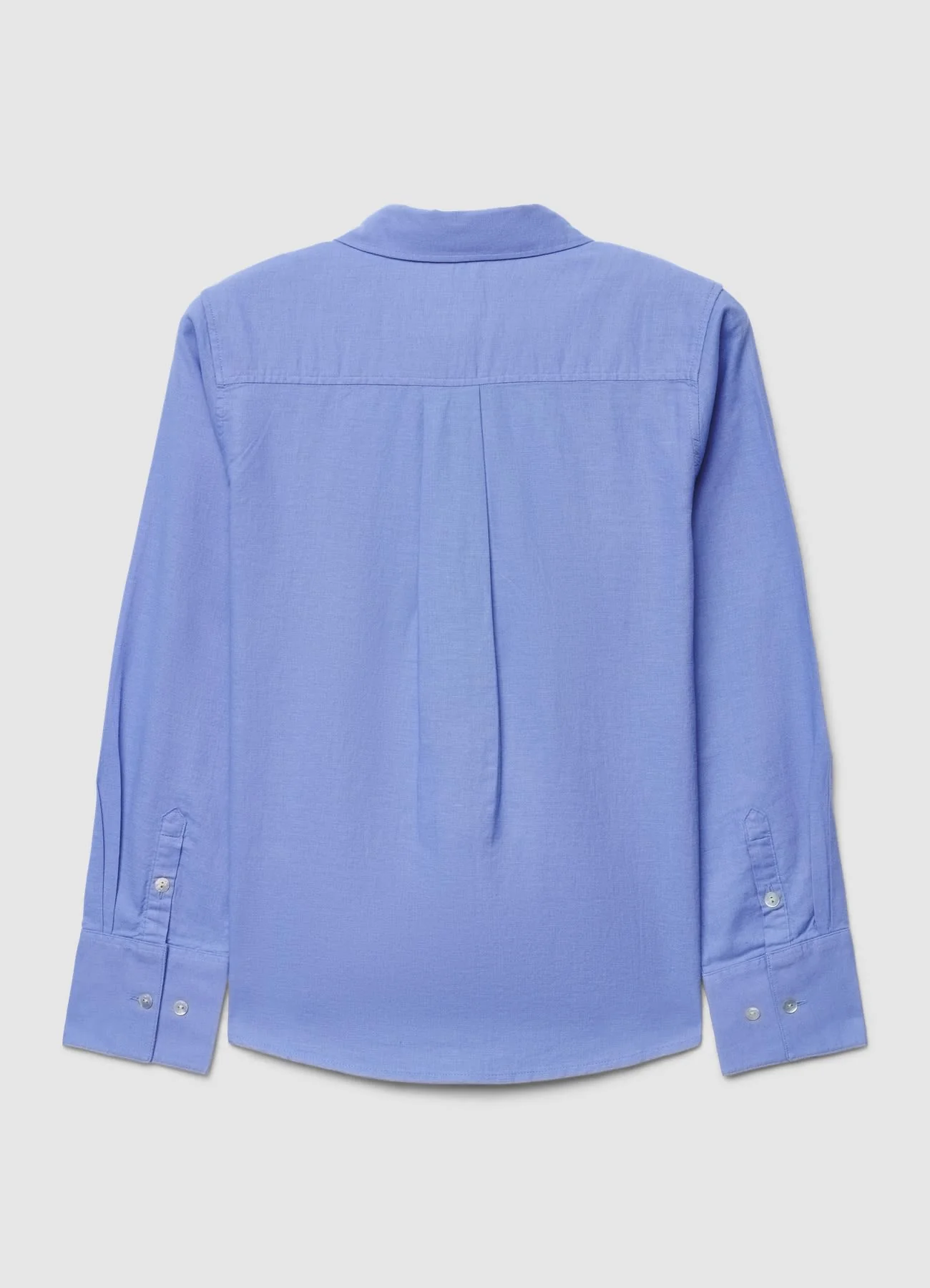 Camicia a tinta unita misto lino - Image 6