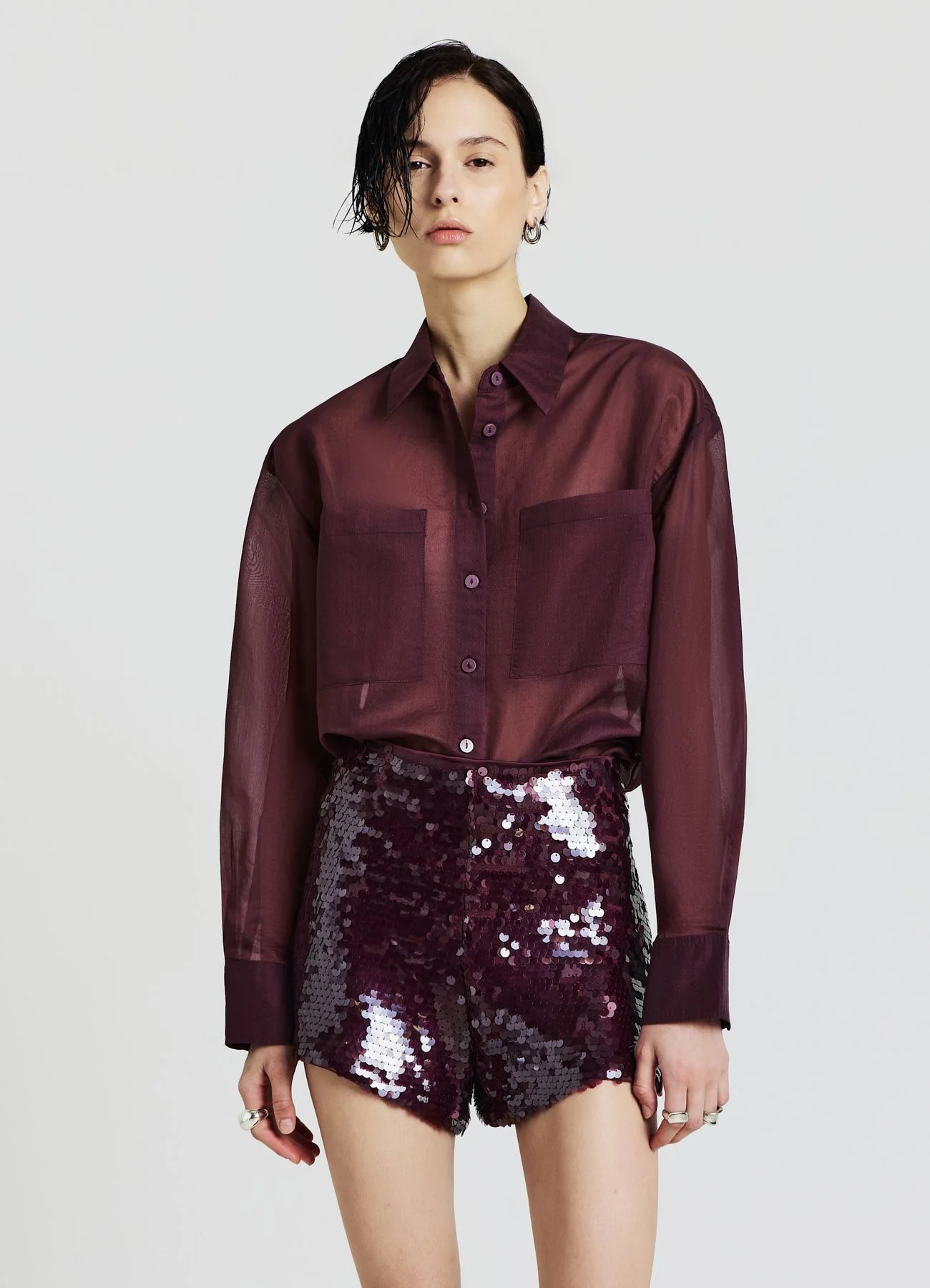 Camicia ampia con tasche