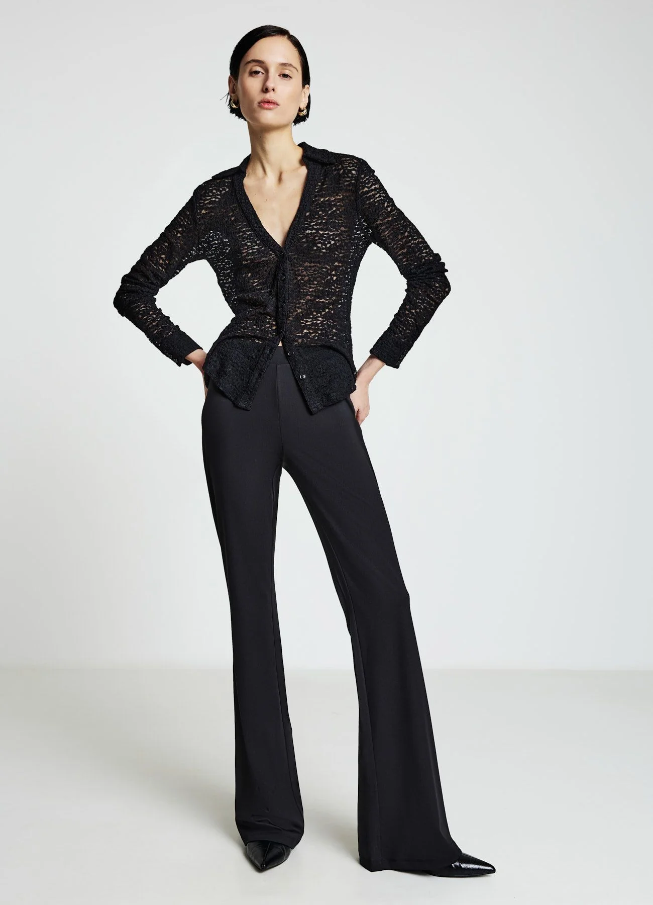 Camicia avvitata pizzo