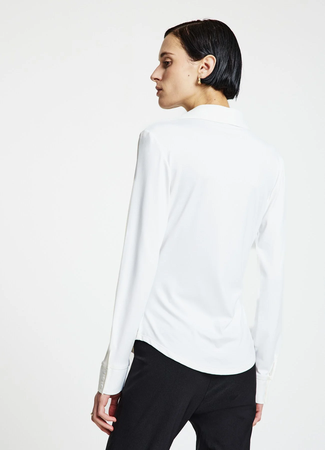 Camicia avvitata tessuto elasticizzato - Image 3