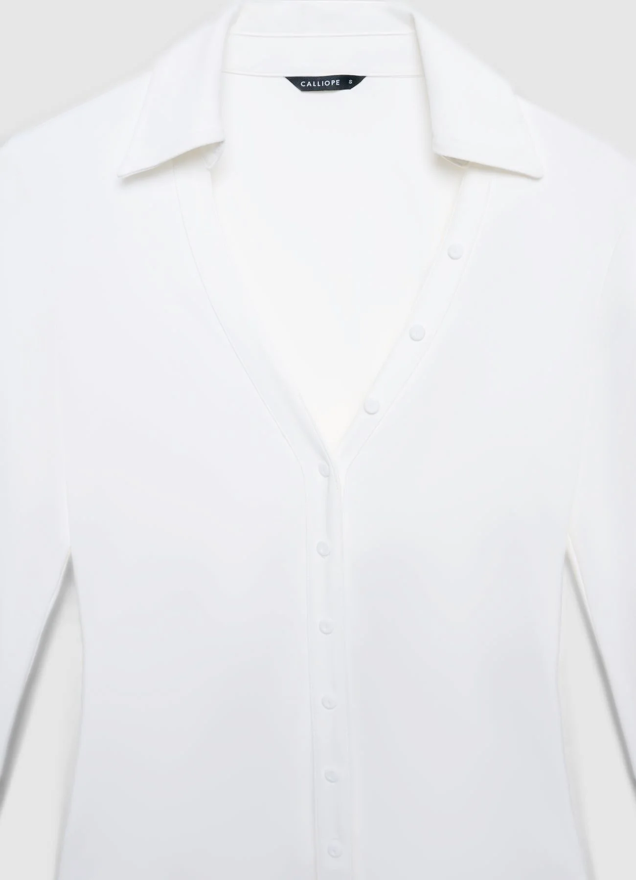 Camicia avvitata tessuto elasticizzato - Image 4