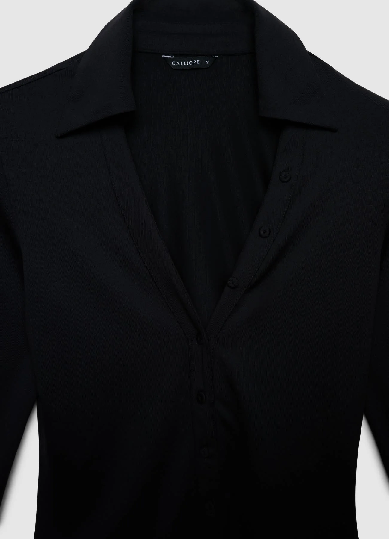 Camicia avvitata tessuto elasticizzato - Image 4