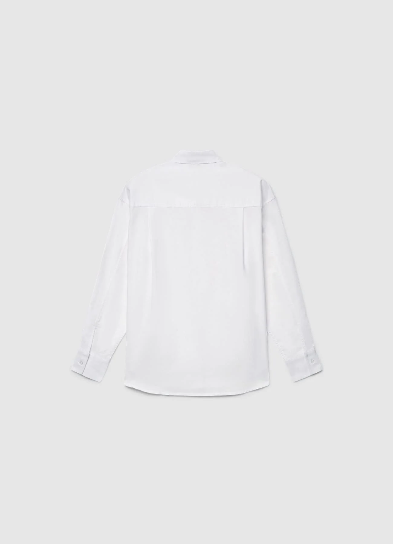 Camicia basic a tinta unita misto lino - Image 5