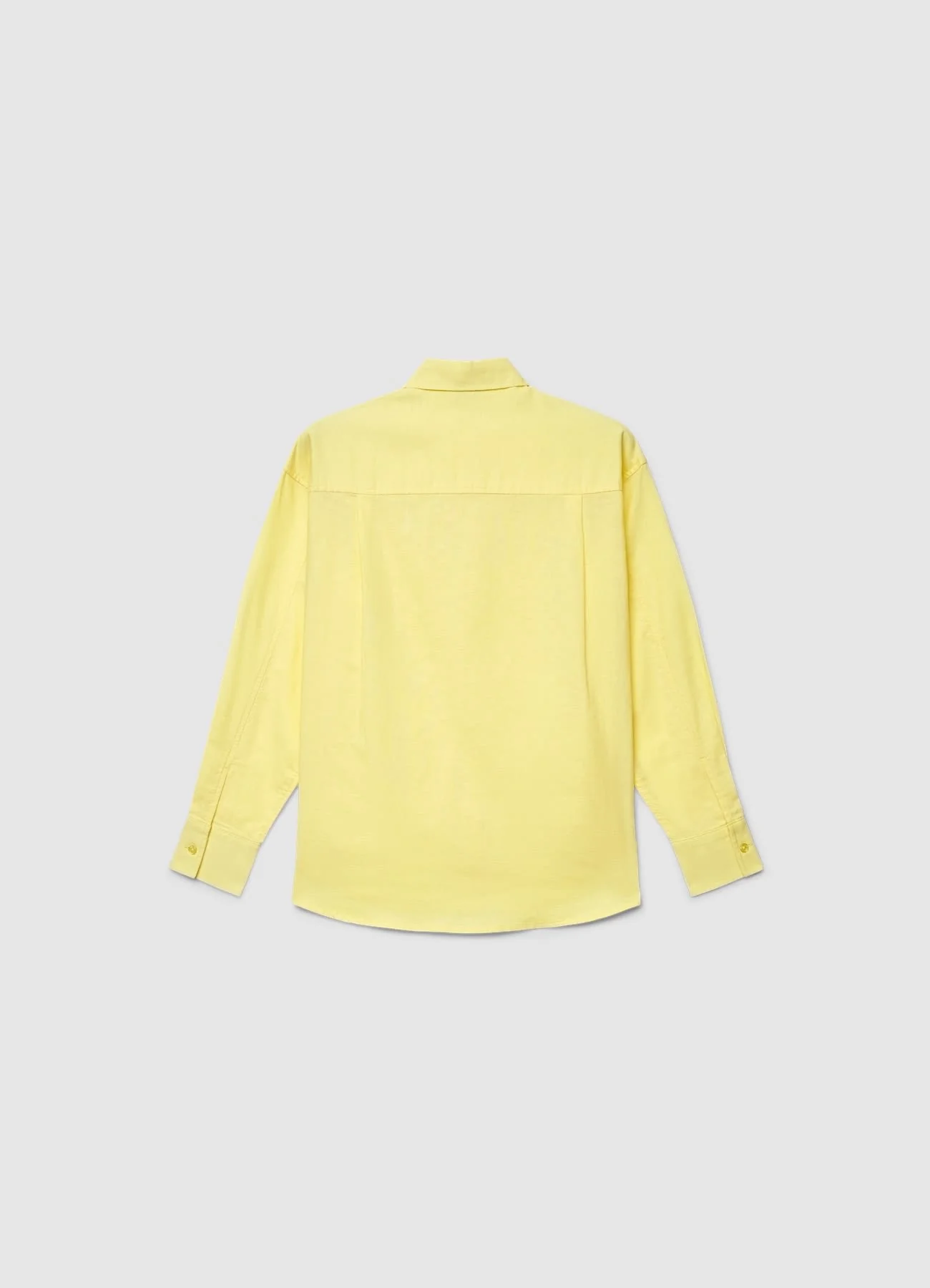 Camicia basic a tinta unita misto lino - Image 5