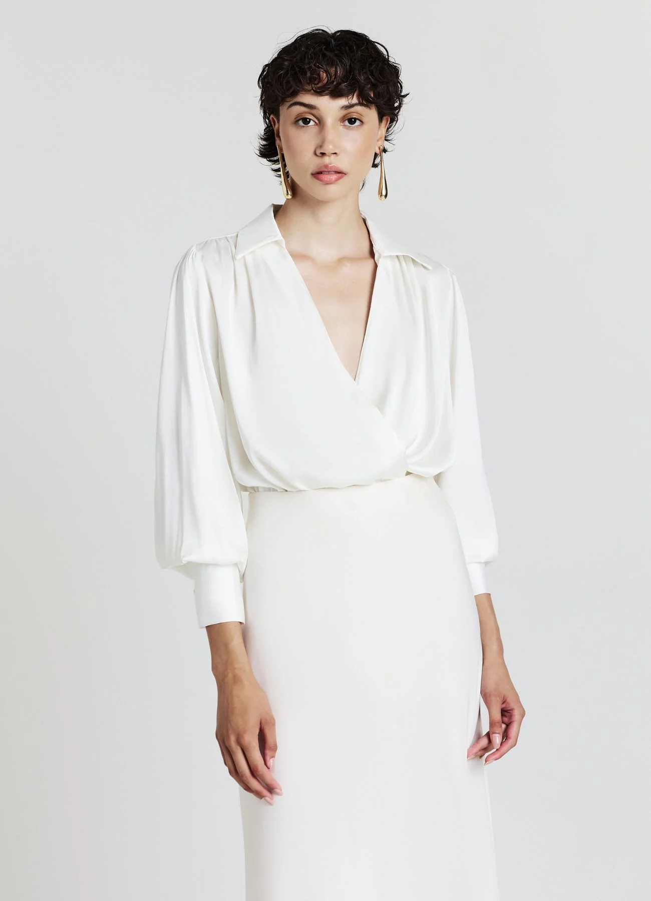 Camicia body in simil satin - Image 4