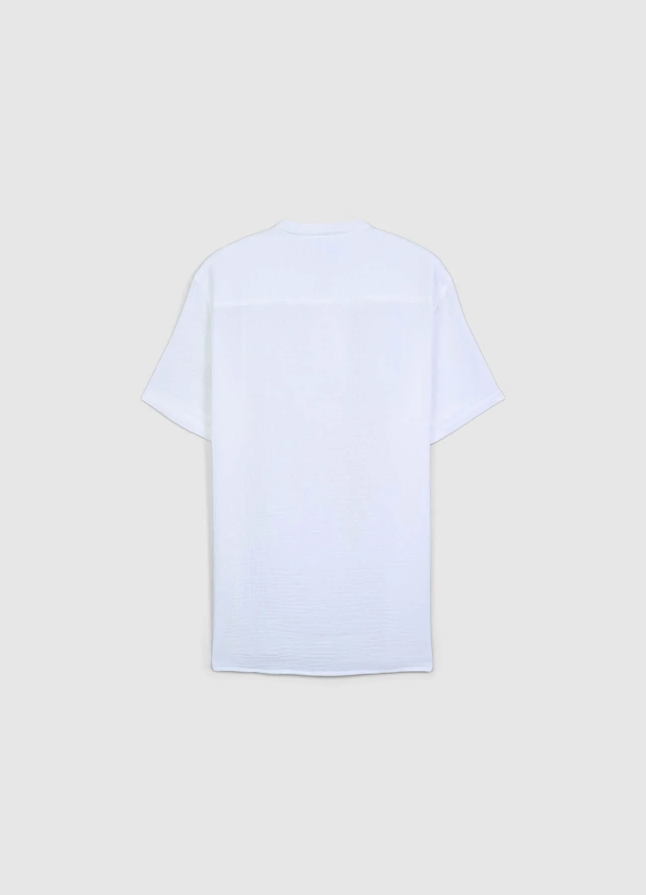Camicia bottoncini tessuto goffrato - Image 7