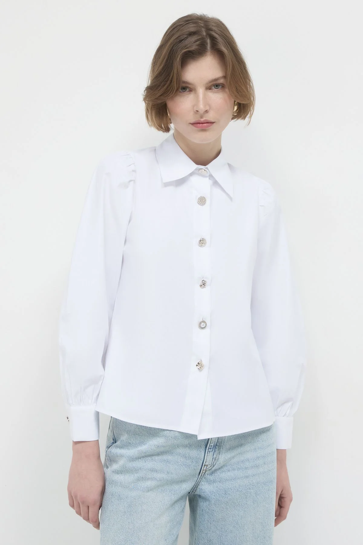 Camicia bottoni oro