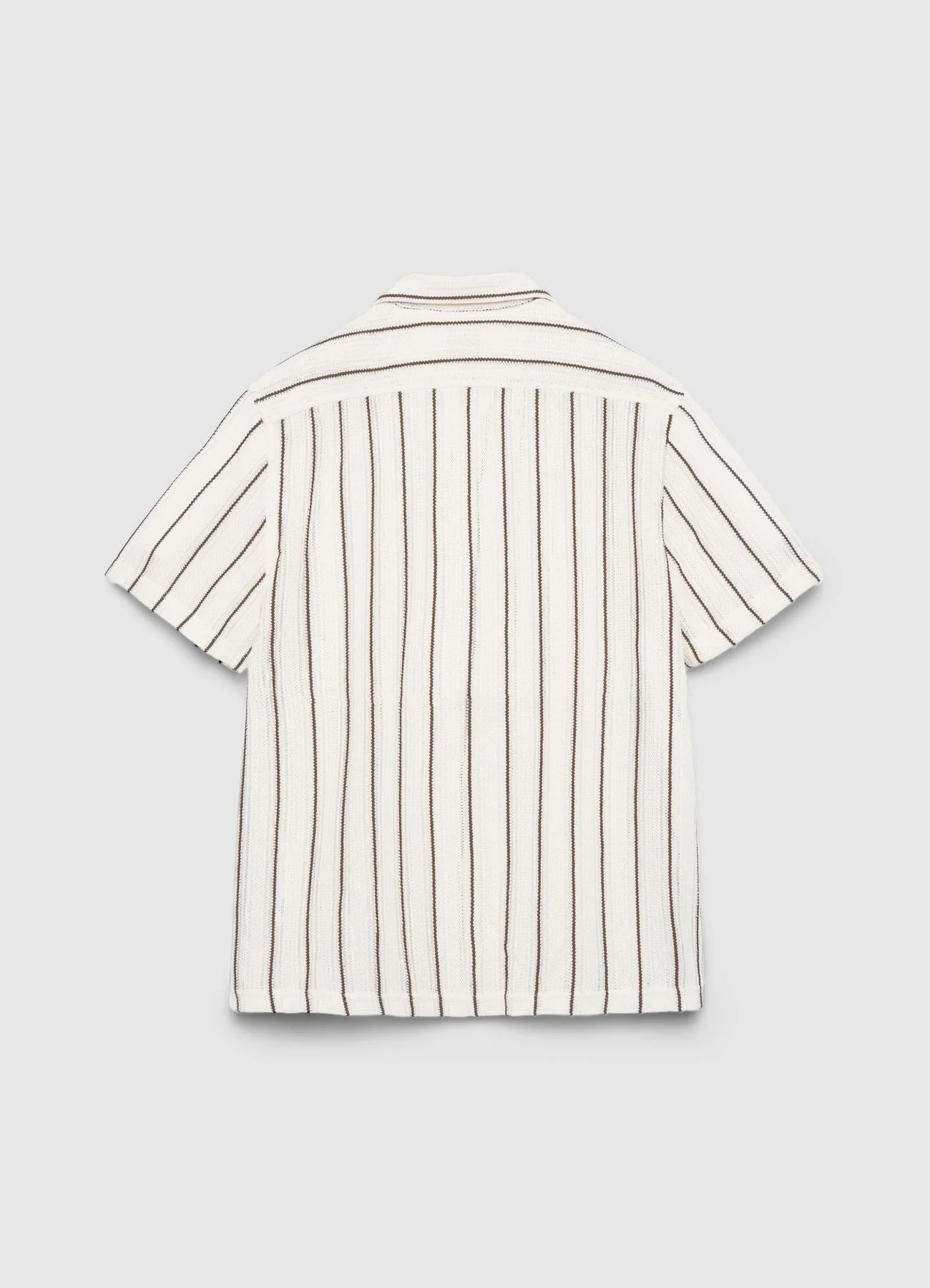 Camicia bowling a righe traforata - Image 6