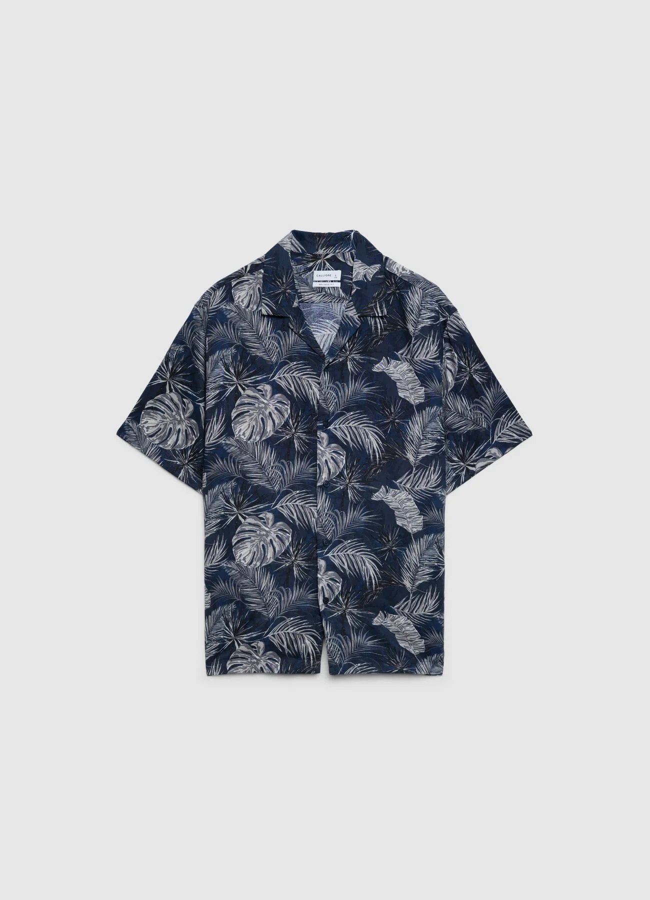 Camicia bowling con stampa fogliame - Image 4