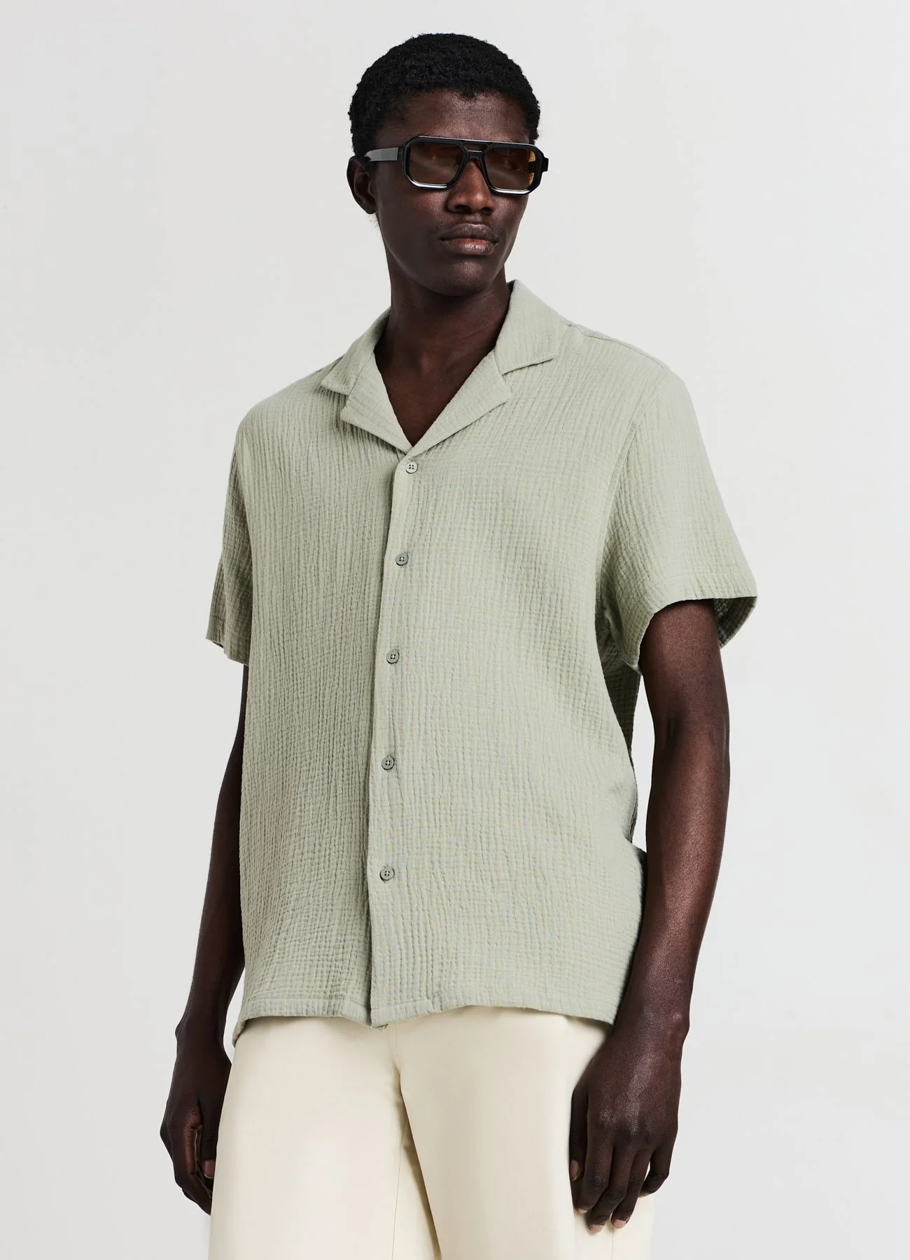 Camicia bowling cotone goffrato - Image 2