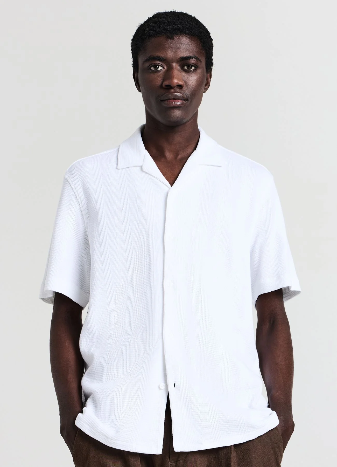 Camicia bowling cotone operato