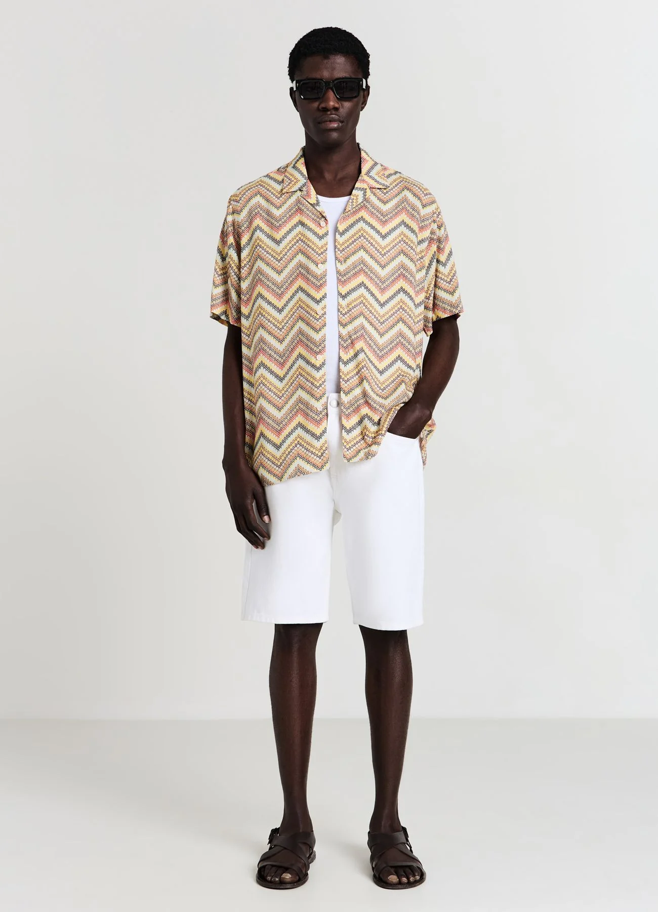 Camicia bowling fantasia zig zag