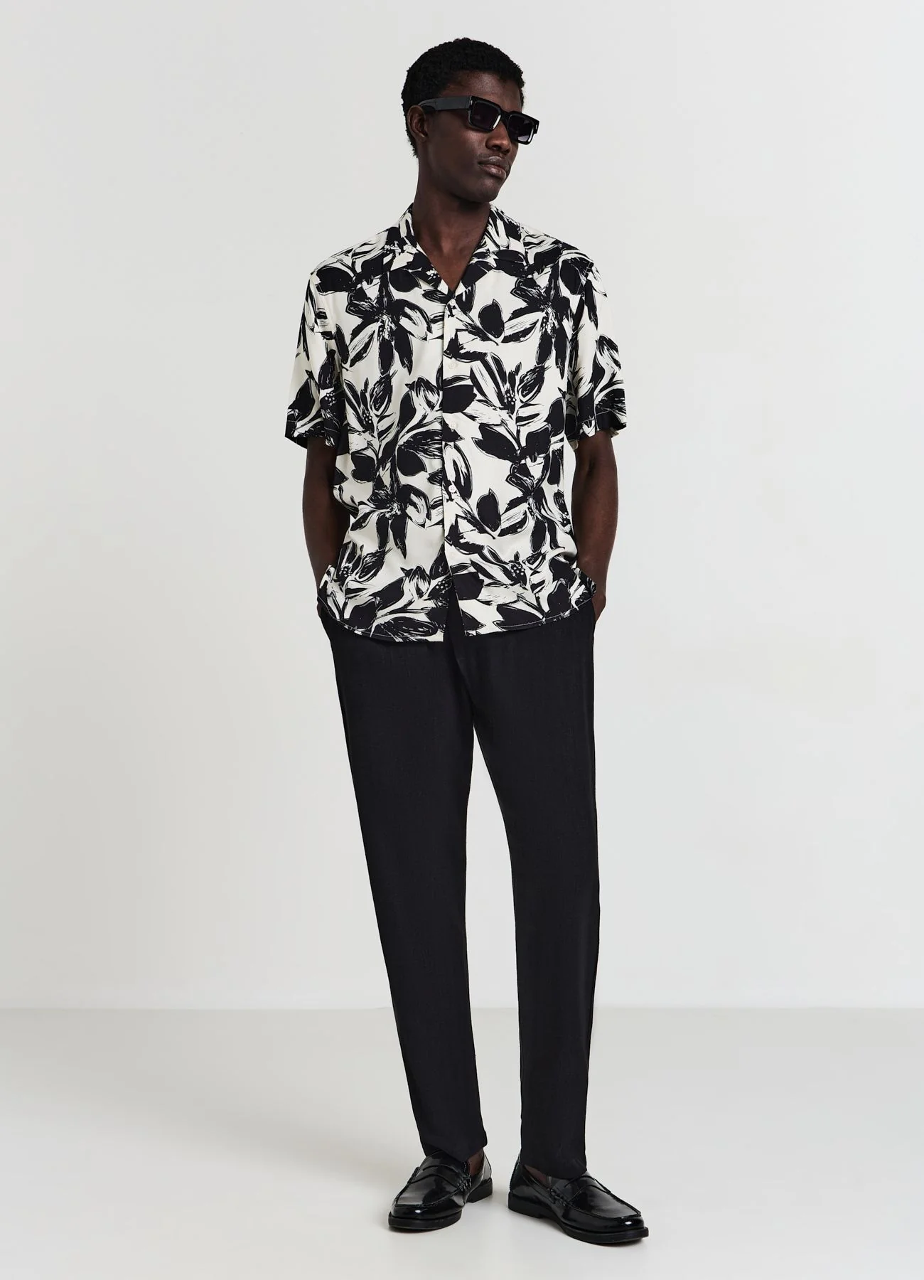 Camicia bowling fiori