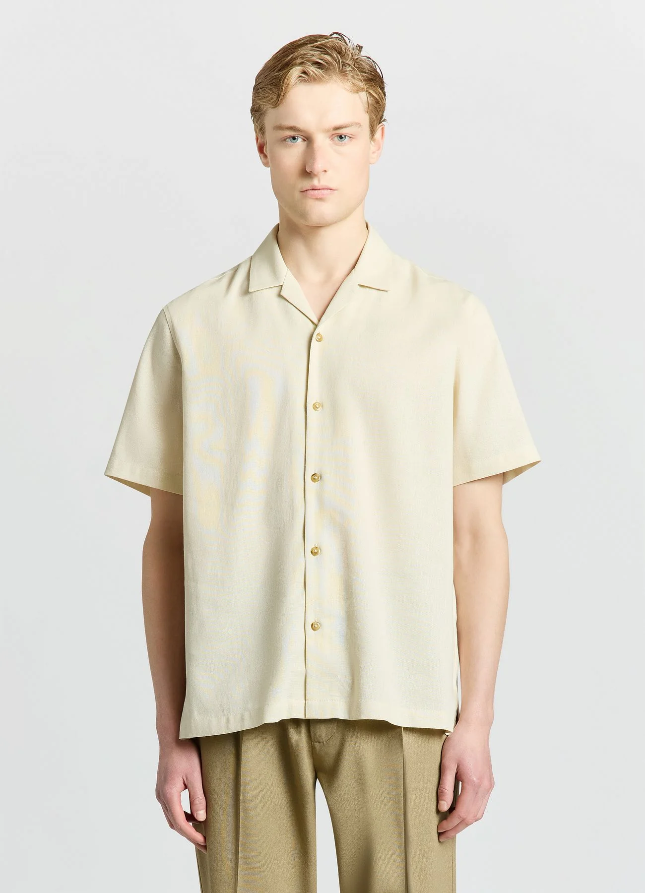 Camicia bowling in misto lino - Image 3