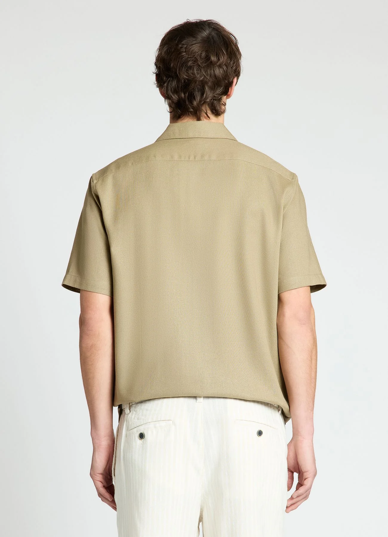 Camicia bowling in misto lino - Image 3