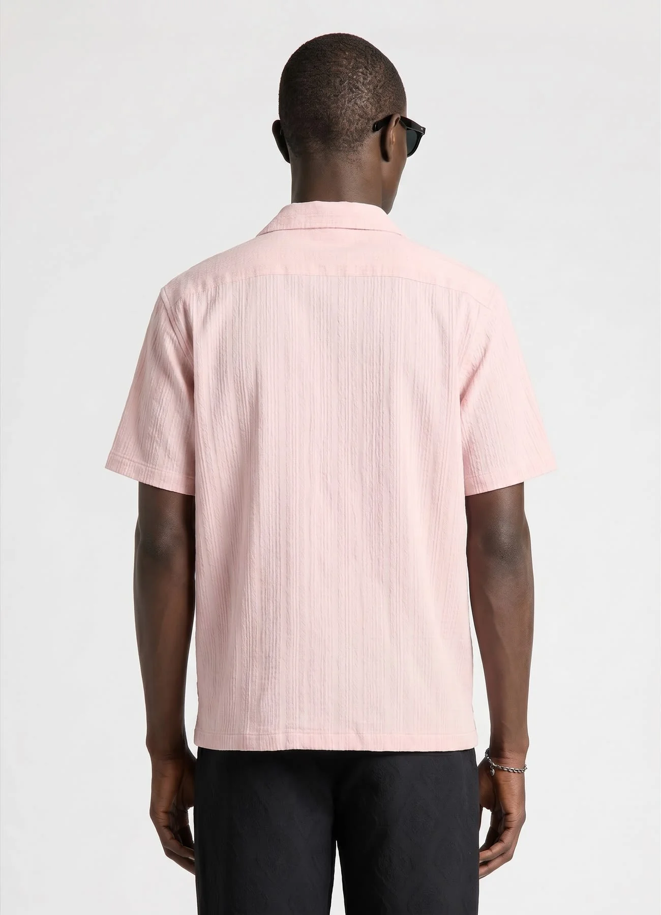 Camicia bowling jacquard a righe - Image 3