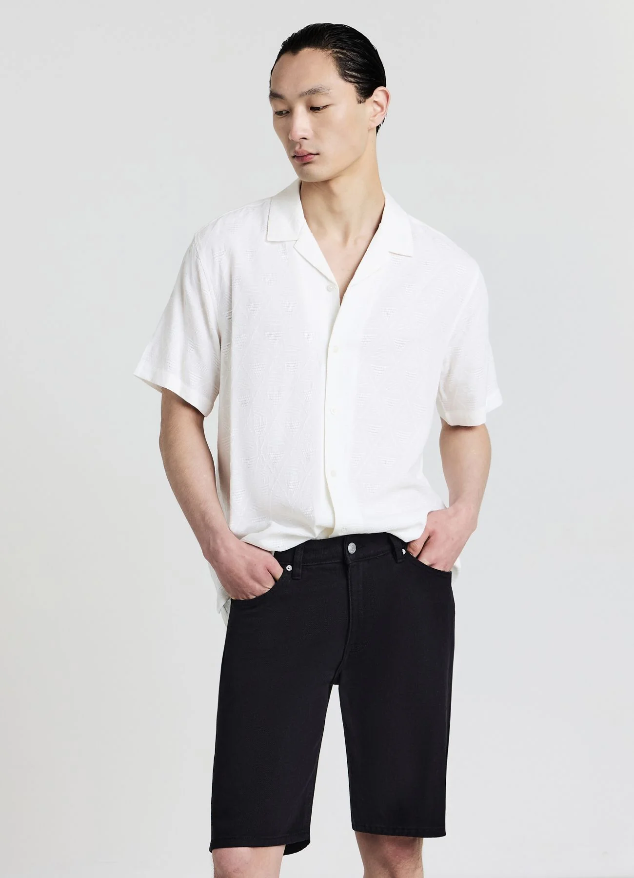 Camicia bowling tessuto jacquard - Image 3