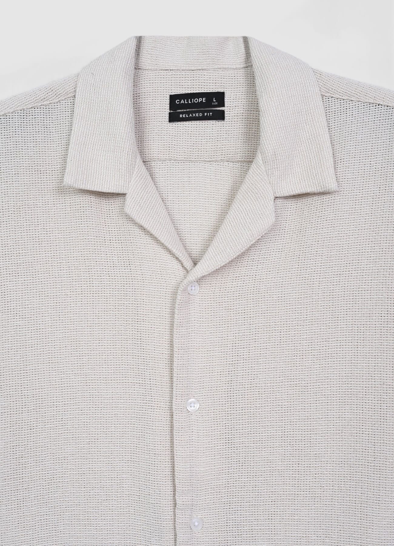 Camicia bowling tinta unita - Image 5