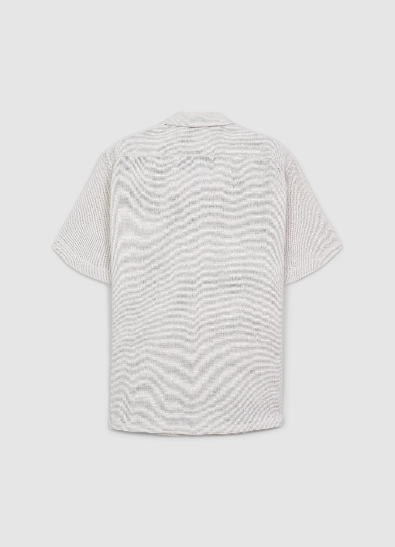 Camicia bowling tinta unita - Image 6