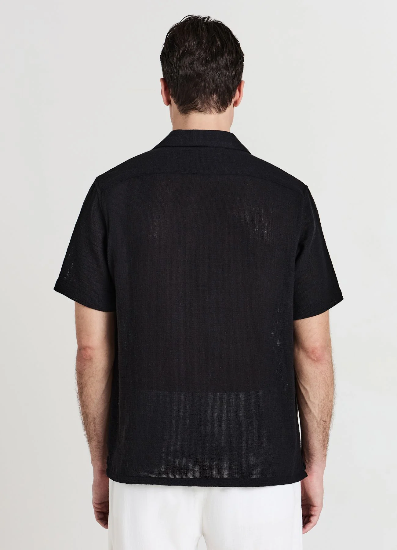 Camicia bowling tinta unita