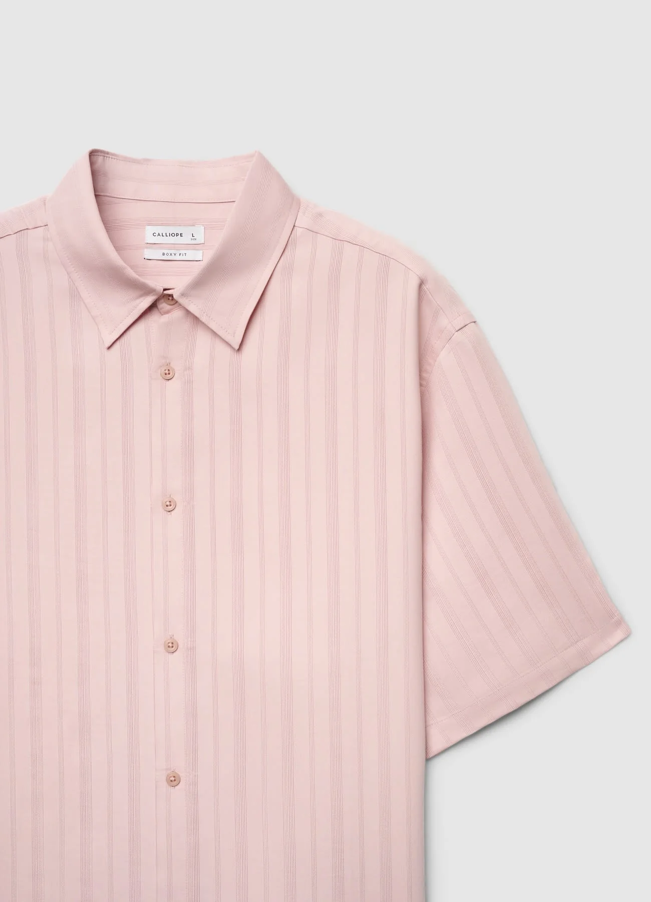Camicia boxy fit a righe - Image 4