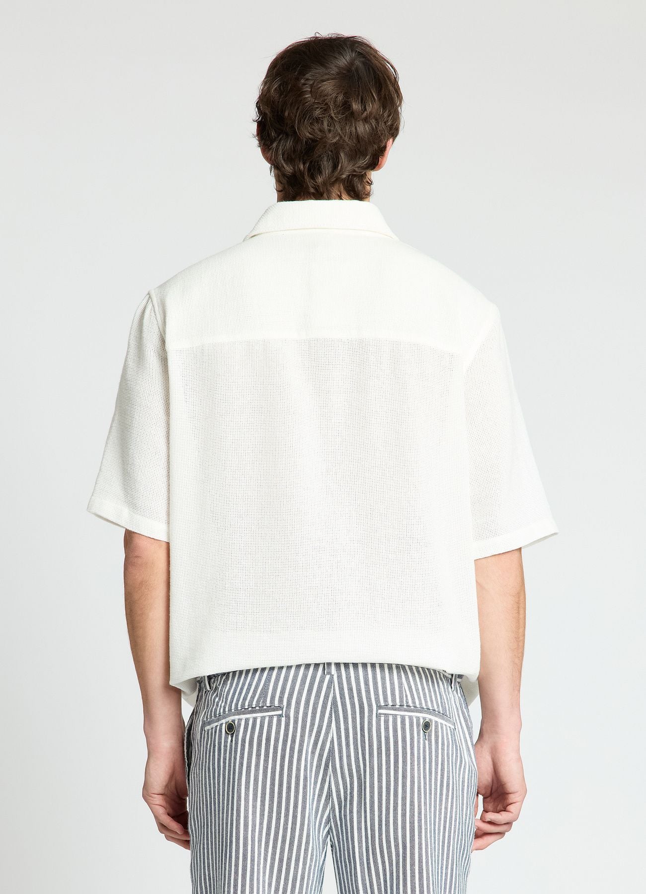 Camicia boxy tinta unita - Image 3