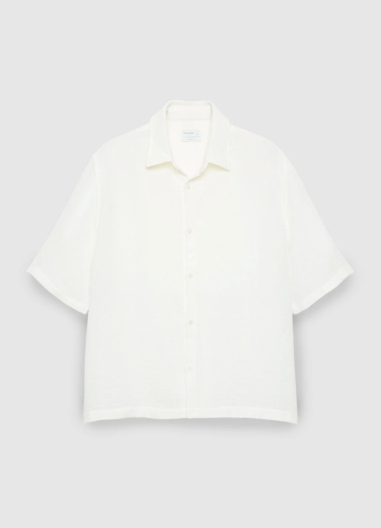 Camicia boxy tinta unita - Image 4