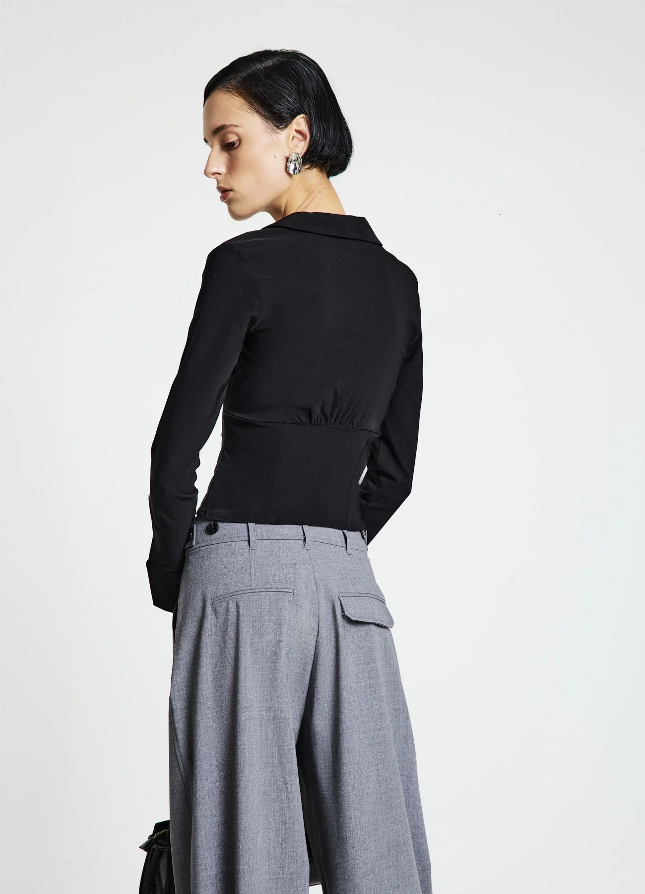 Camicia bustino tinta unita - Image 2