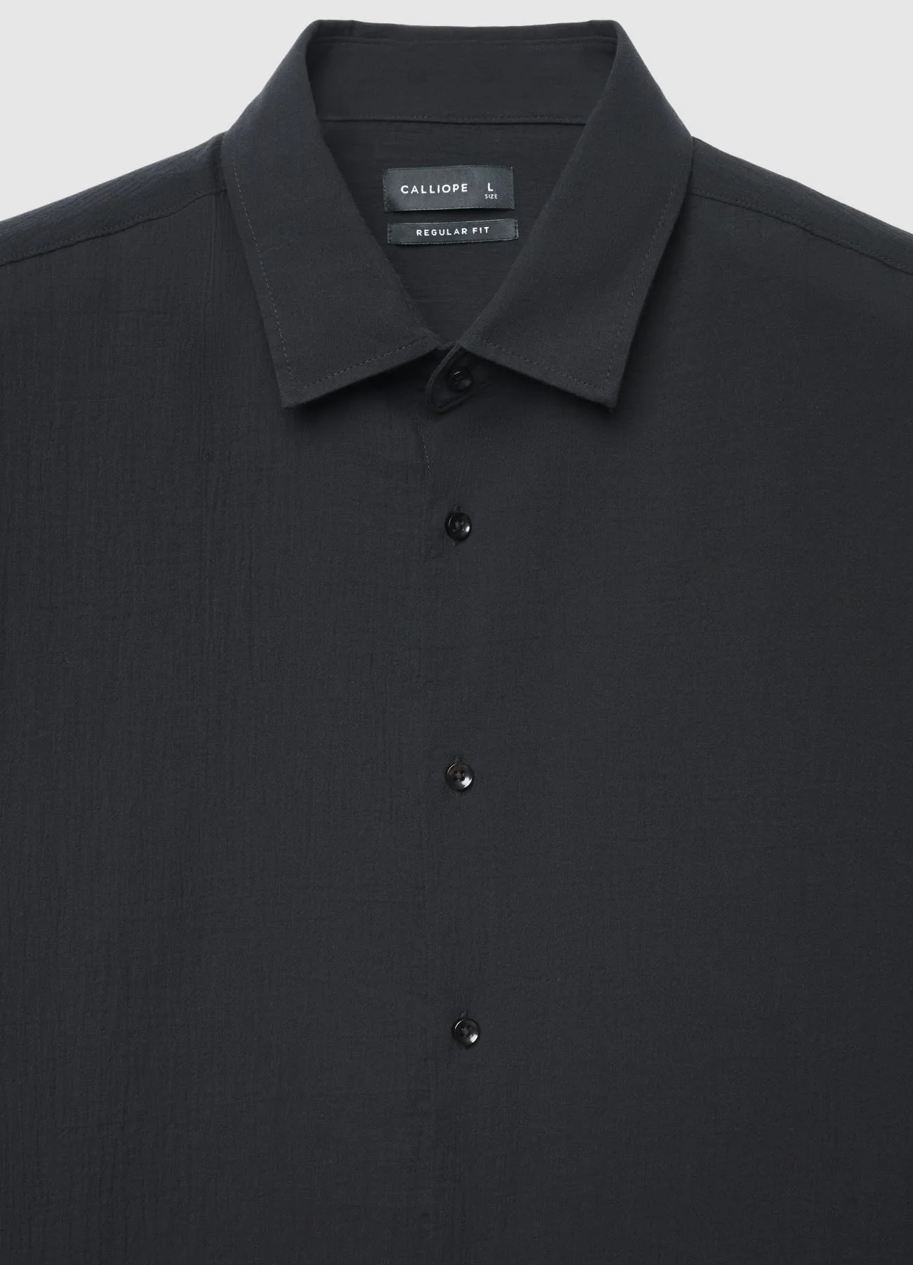 Camicia classica a tinta unita - Image 5