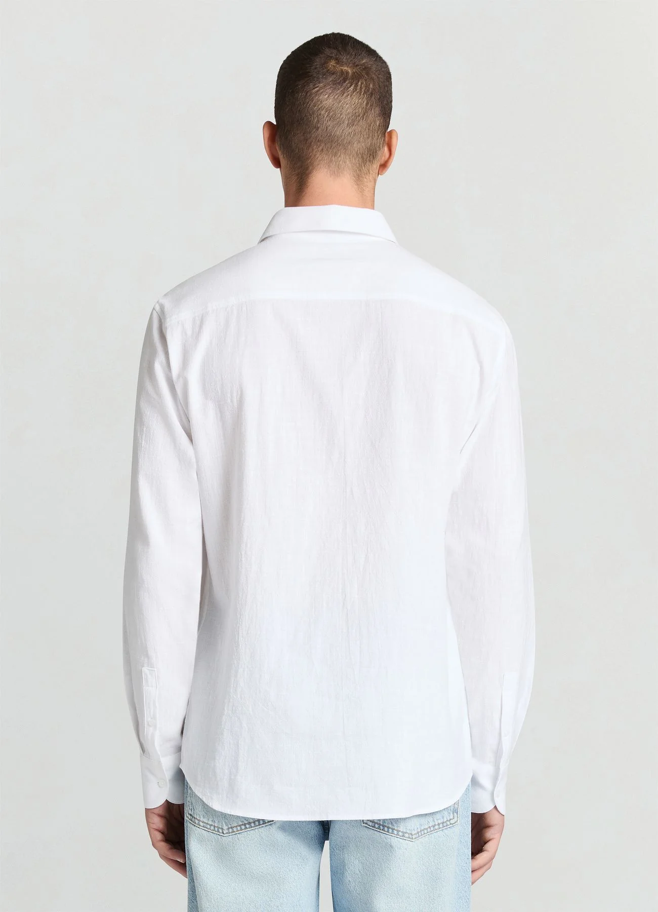Camicia classica in crepe di cotone - Image 2