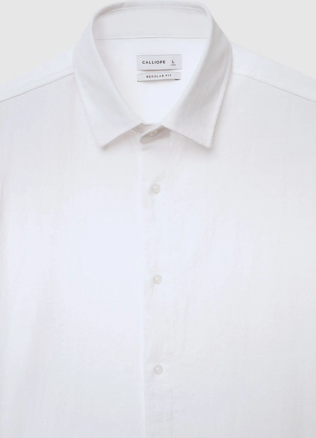 Camicia classica in crepe di cotone - Image 6