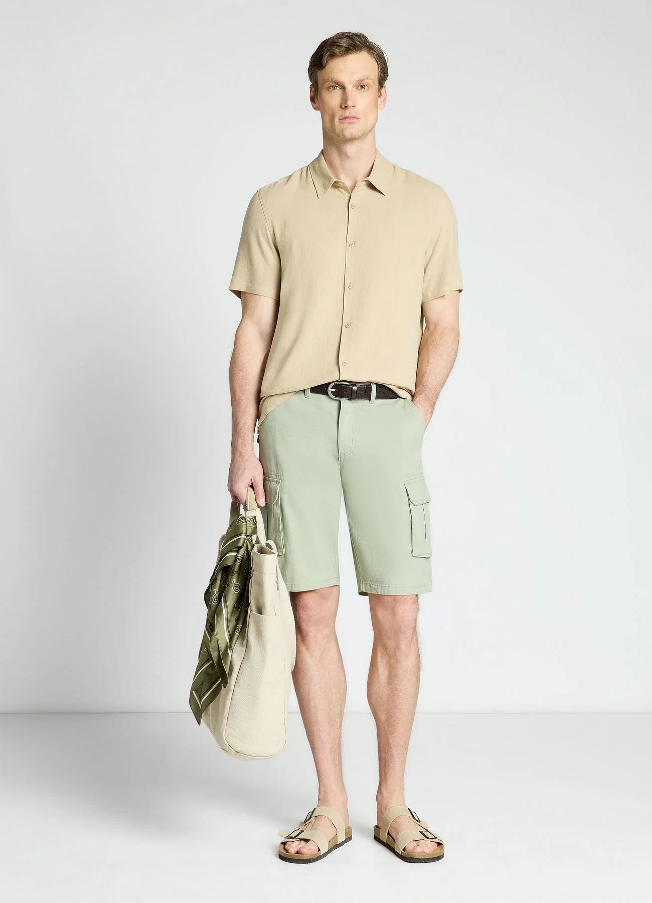 Camicia classica in misto lino - Image 2