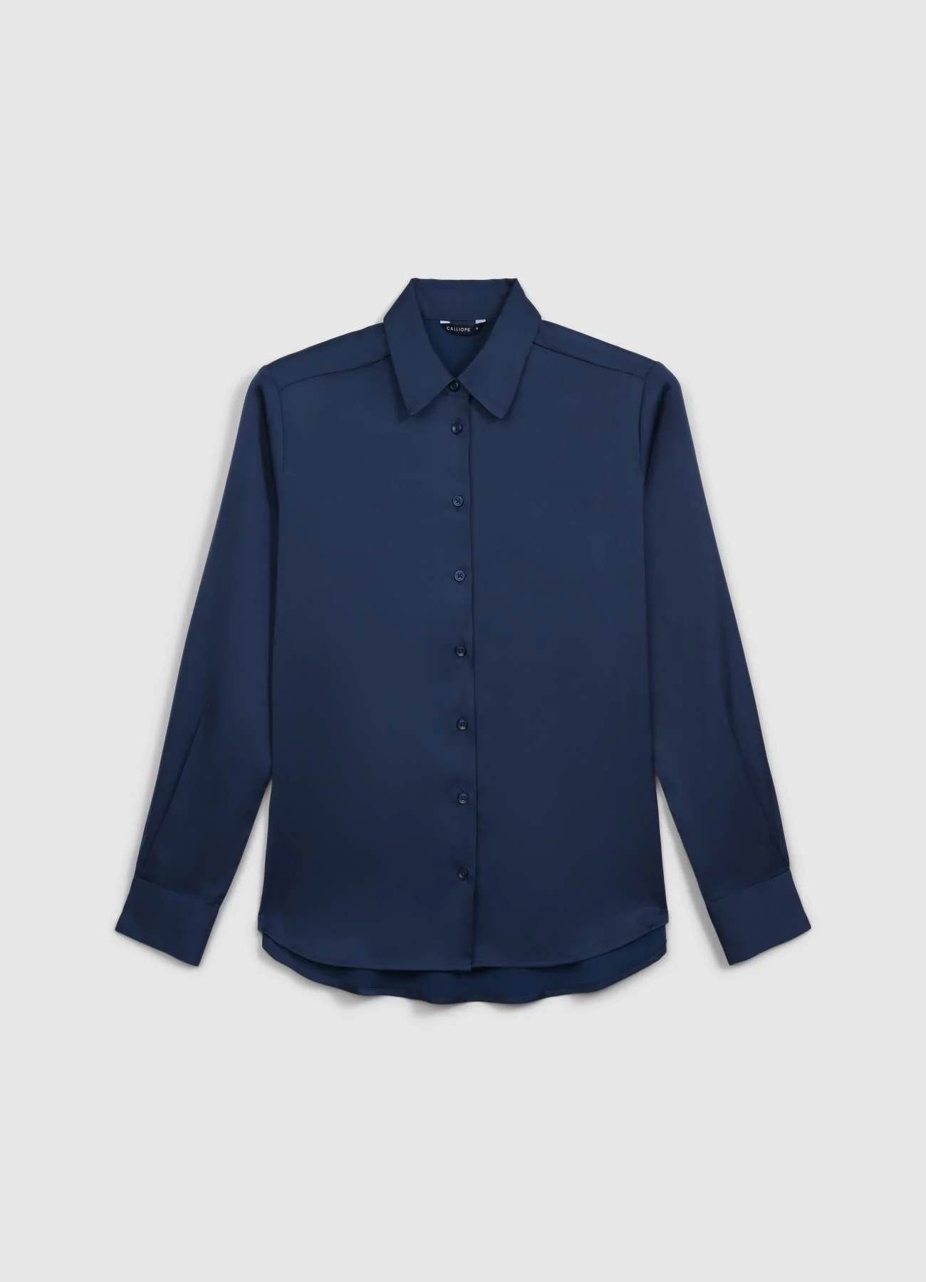 Camicia classica in simil satin - Image 5