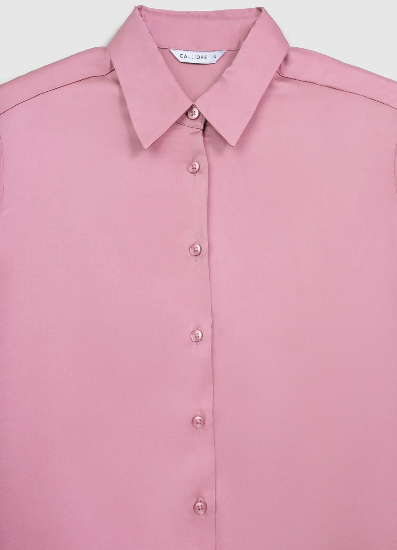 Camicia classica in simil satin - Image 6