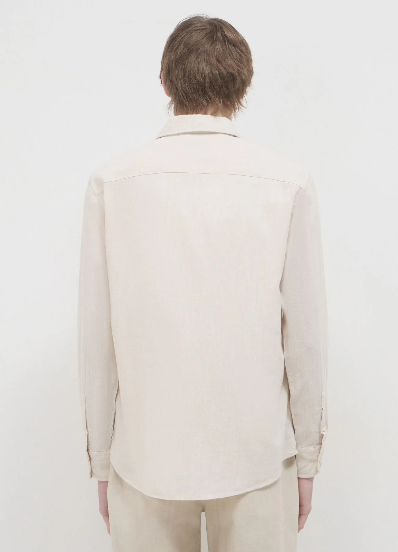 Camicia classica misto lino - Image 3