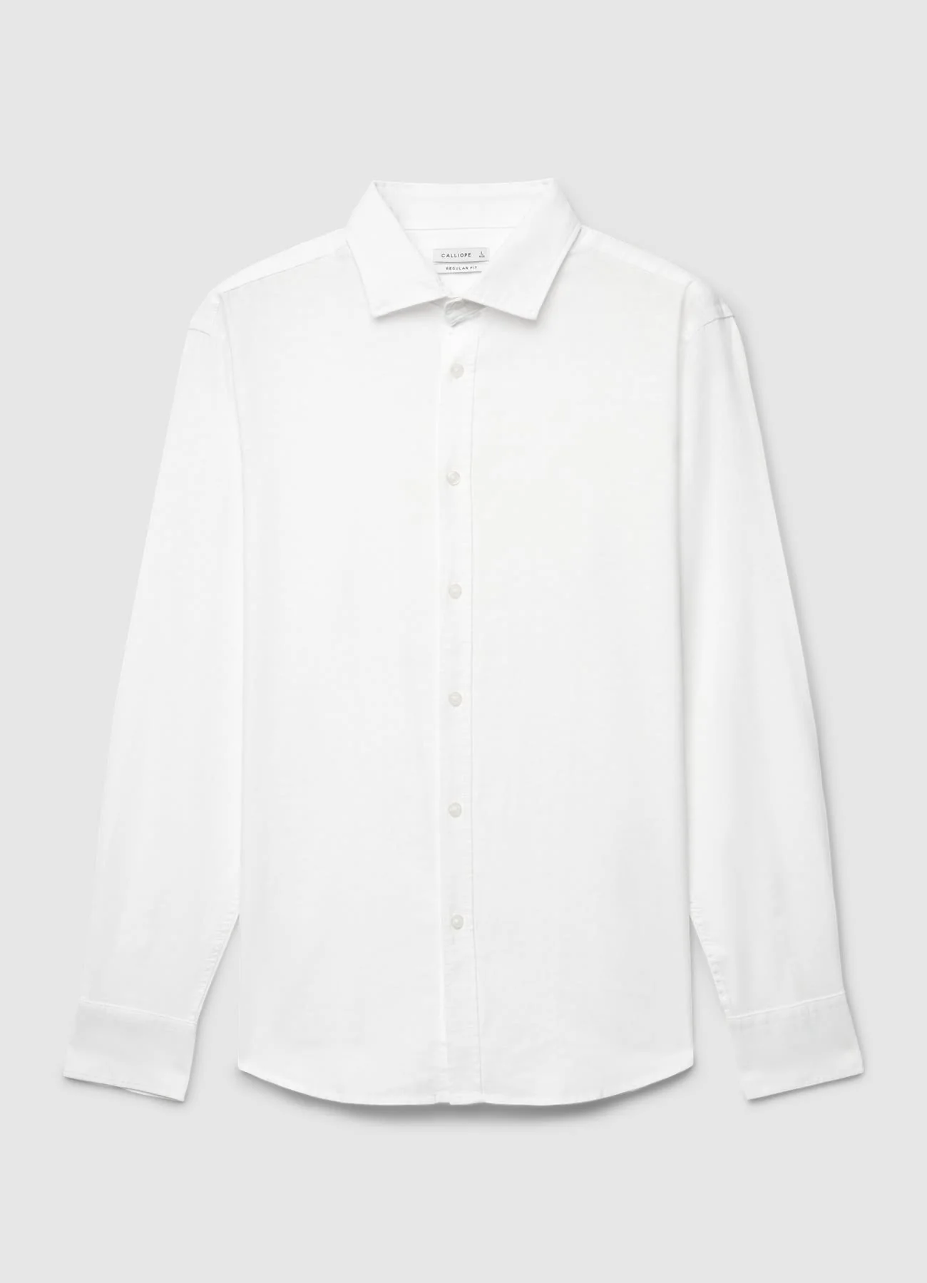 Camicia classica misto lino - Image 4