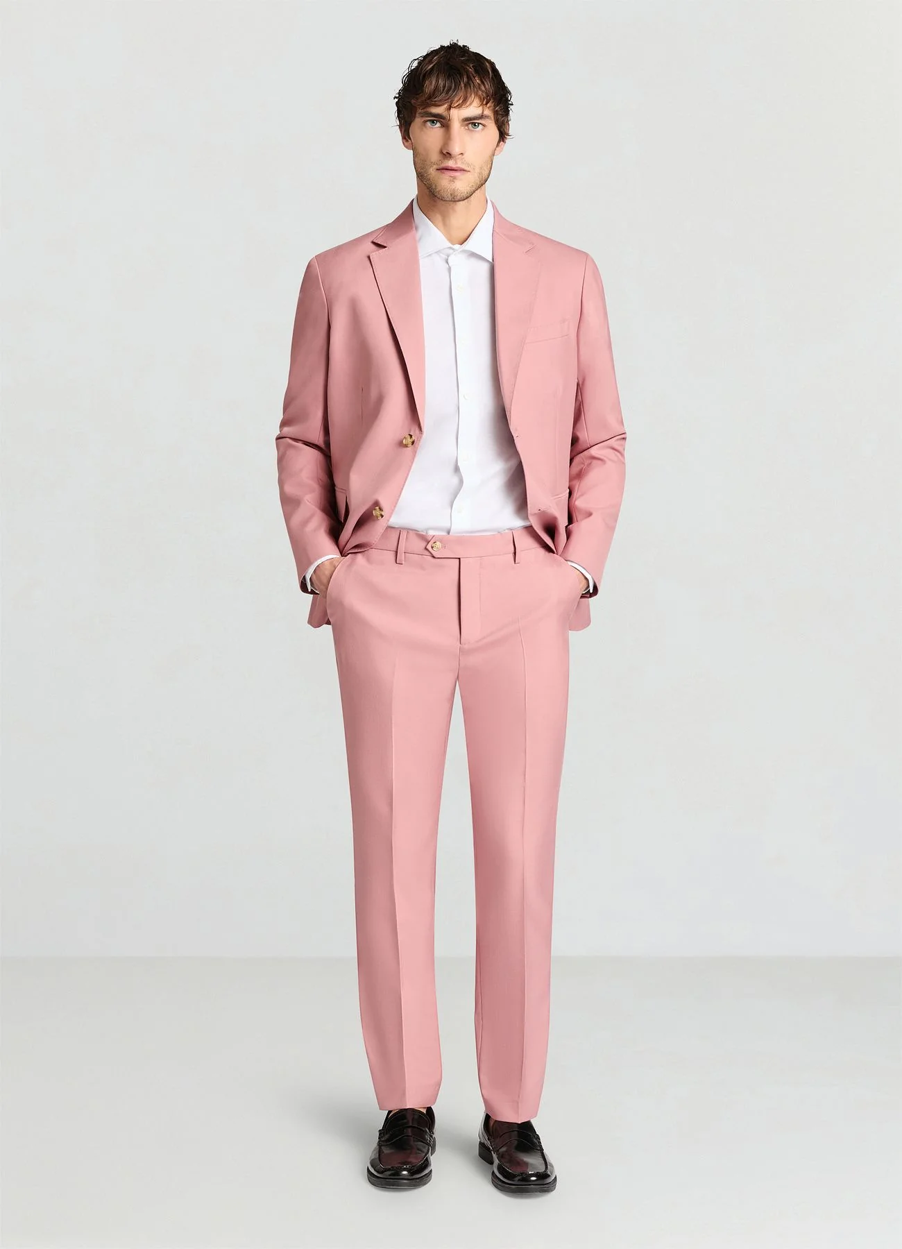 Camicia classica misto lino