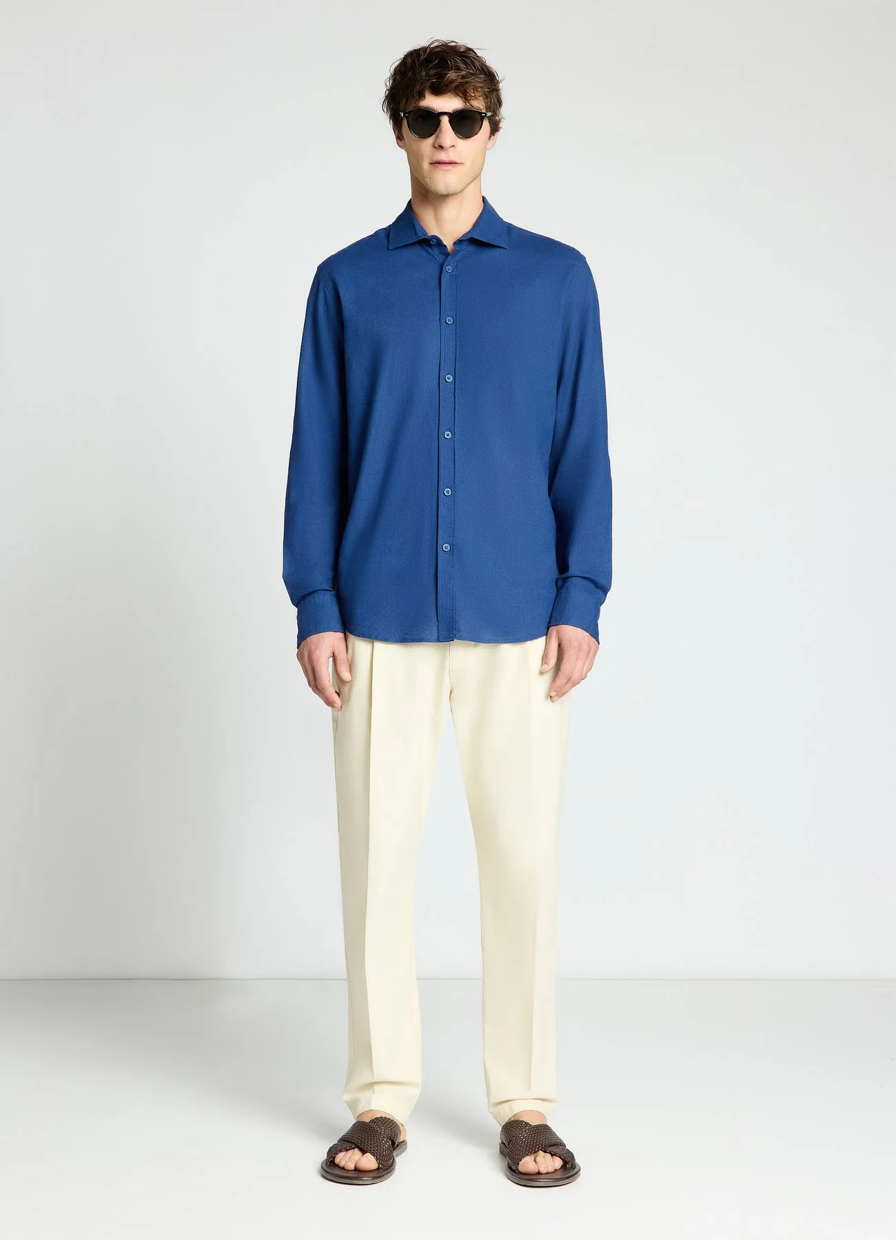 Camicia classica misto lino - Image 2