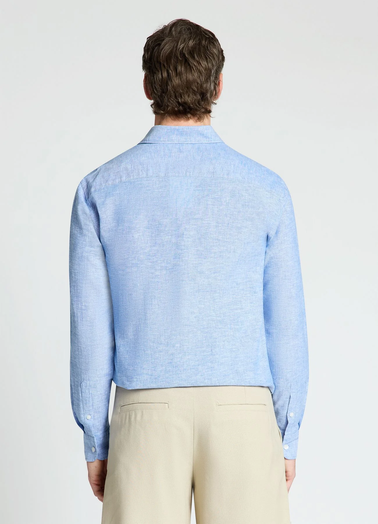Camicia classica misto lino - Image 3