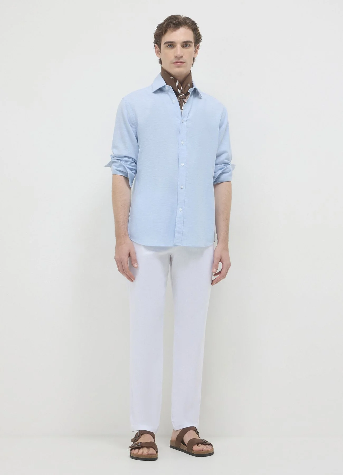 Camicia classica misto lino - Image 2