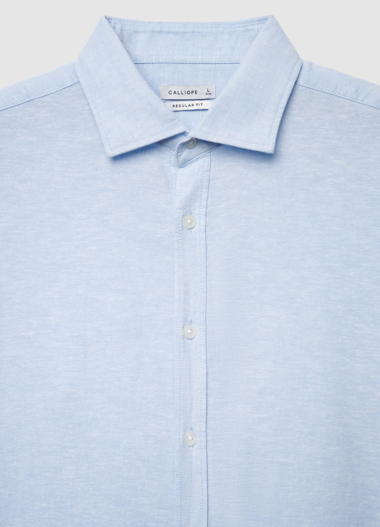 Camicia classica misto lino - Image 6
