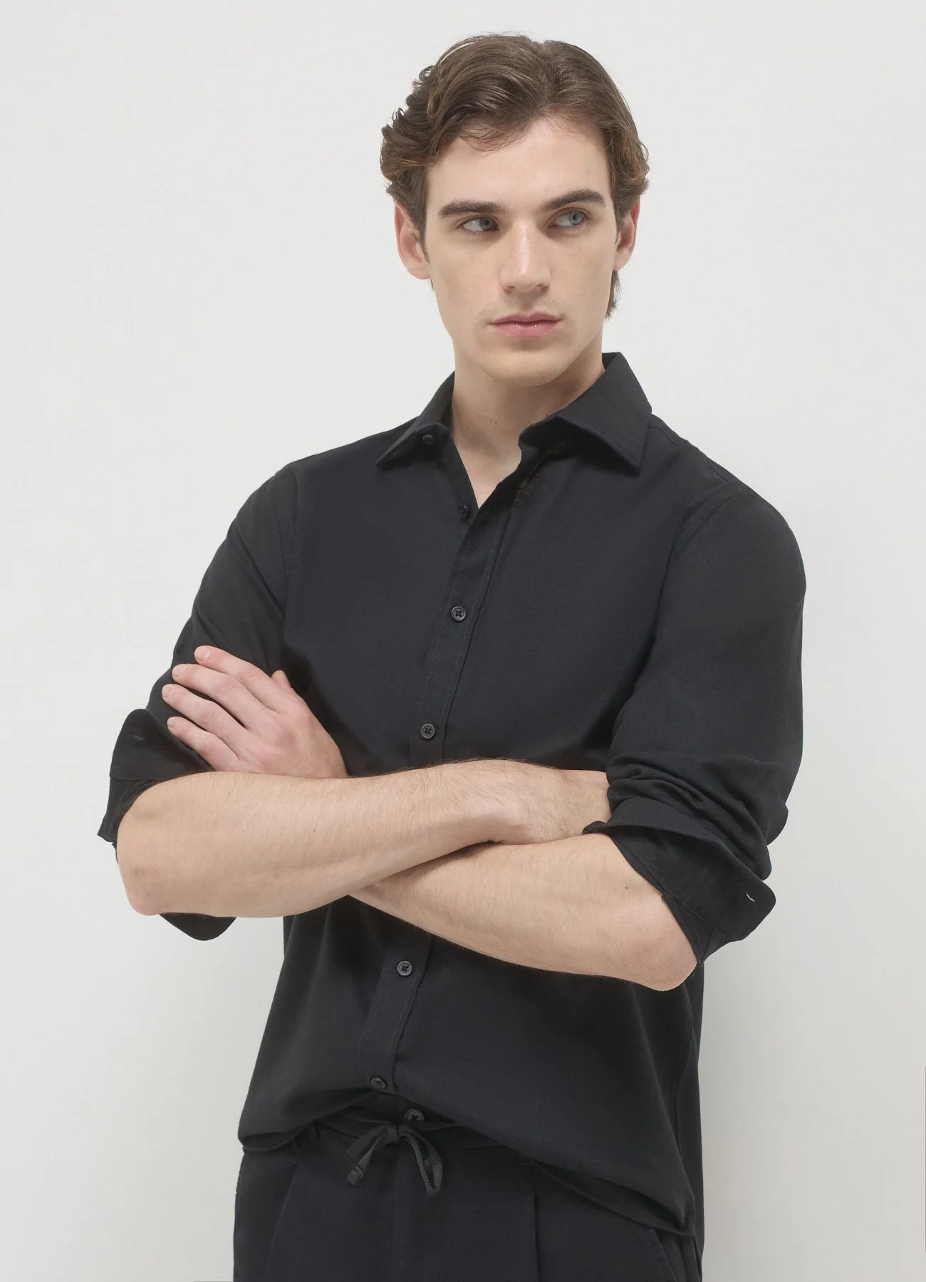 Camicia classica misto lino - Image 3