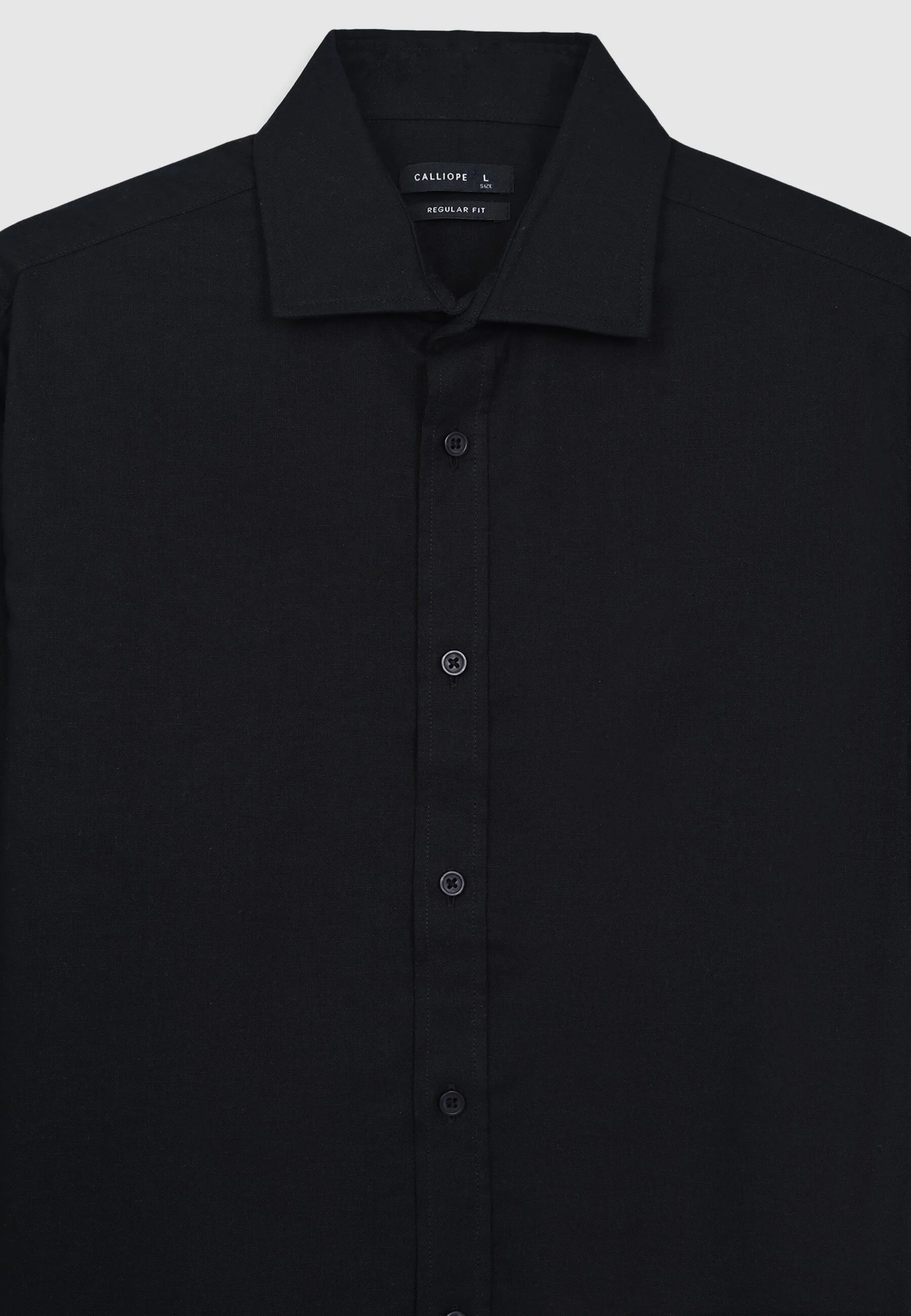 Camicia classica misto lino - Image 5