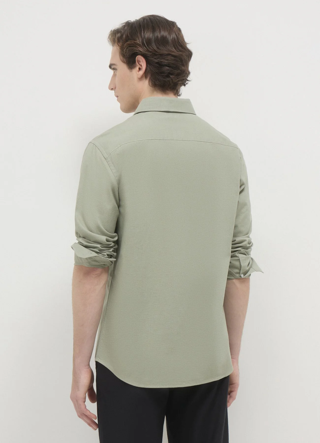 Camicia classica misto lino - Image 2