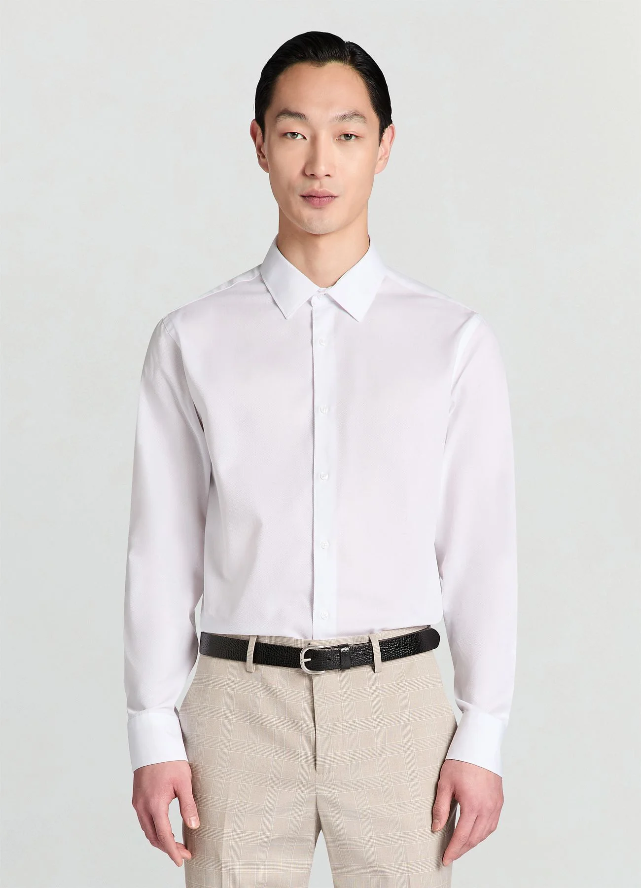 Camicia classica tessuto operato - Image 3