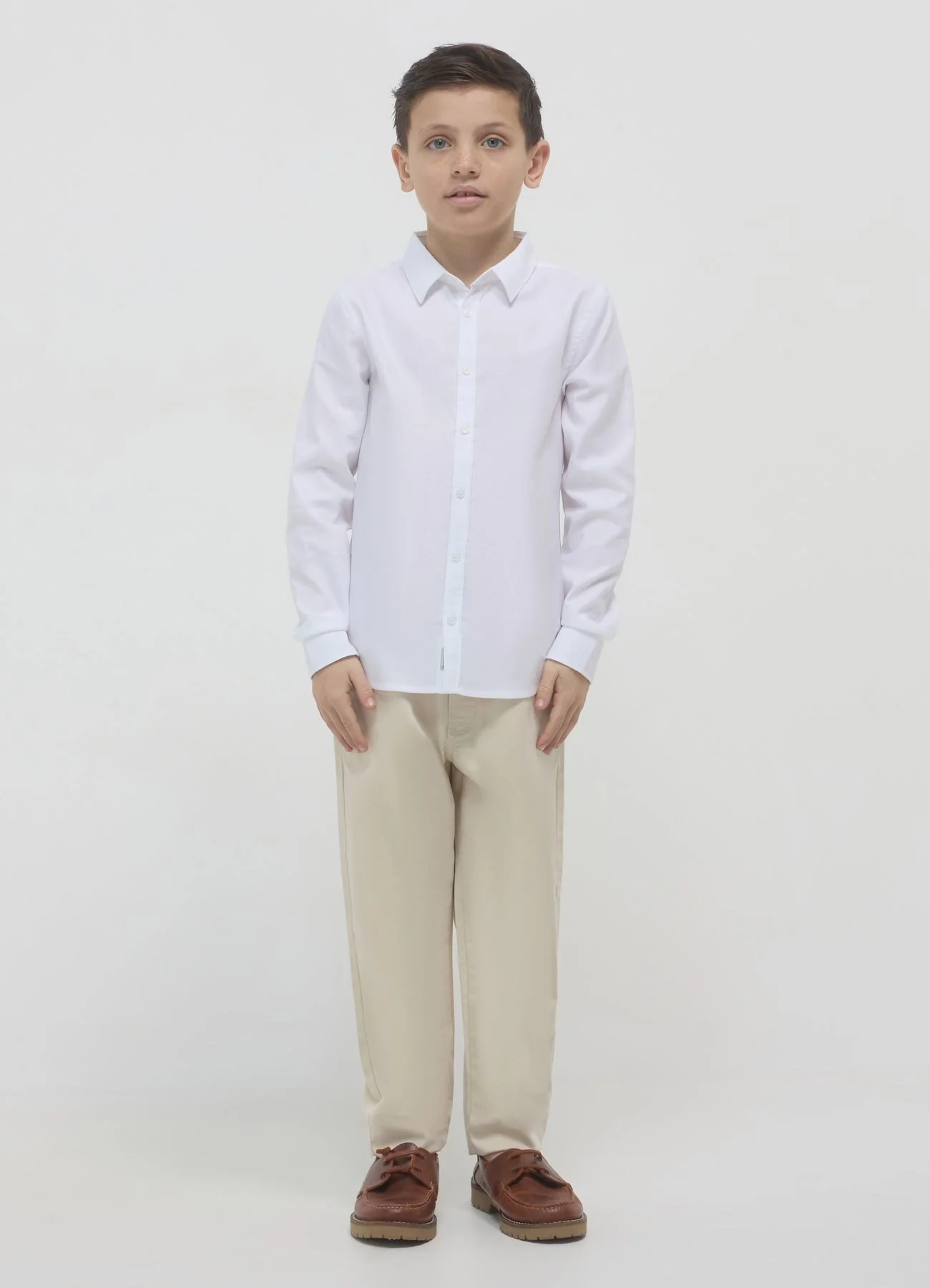Camicia classica tinta unita - Image 3