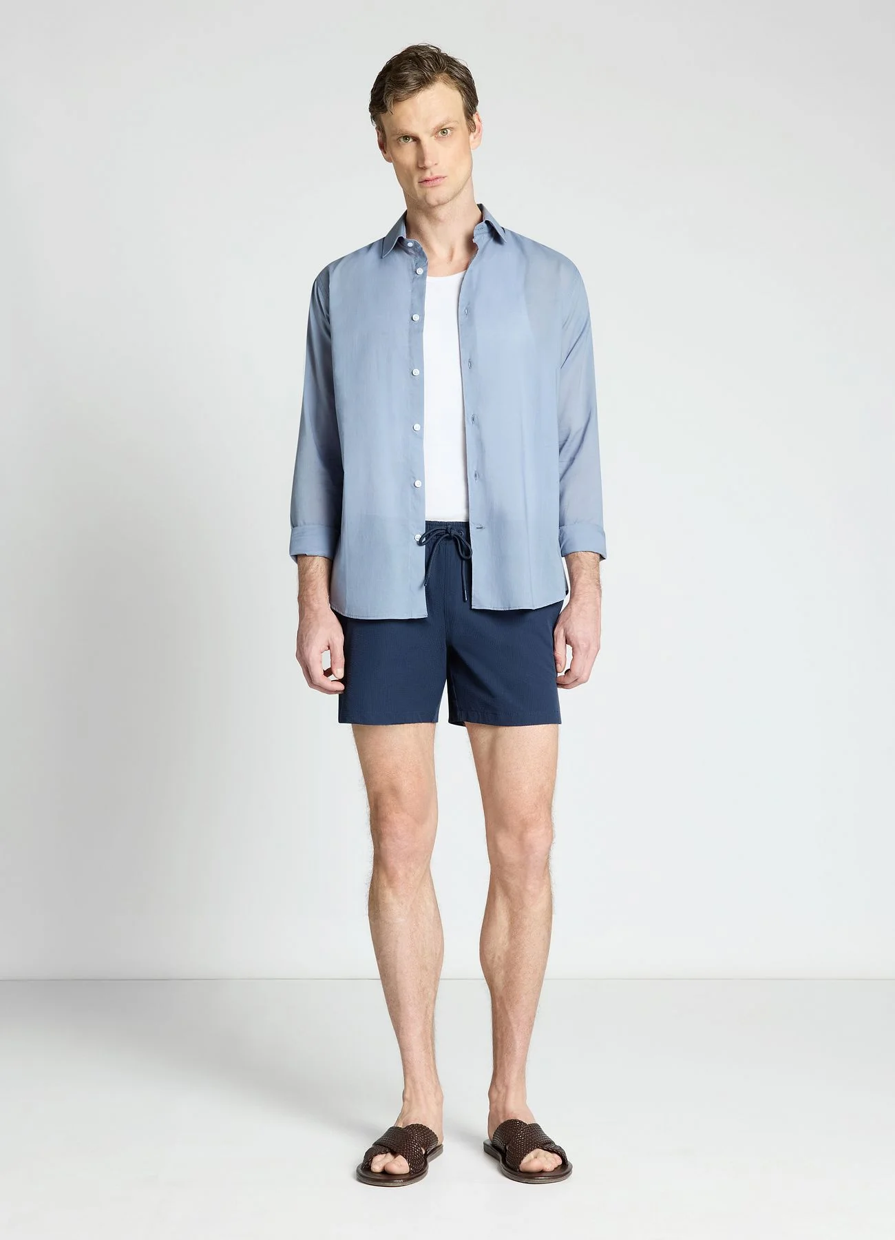 Camicia classica tinta unita - Image 2