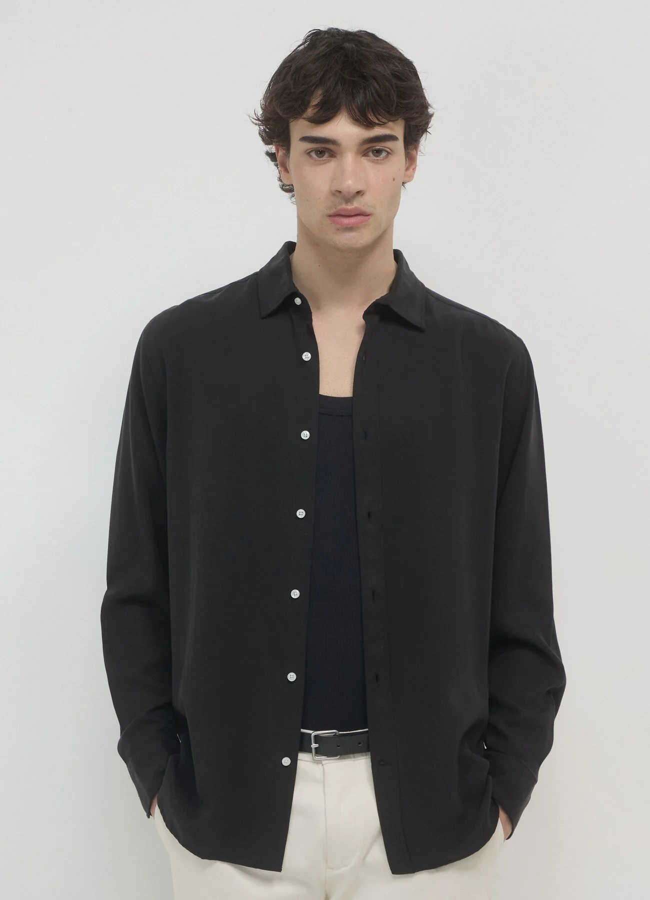 Camicia classica tinta unita - Image 3